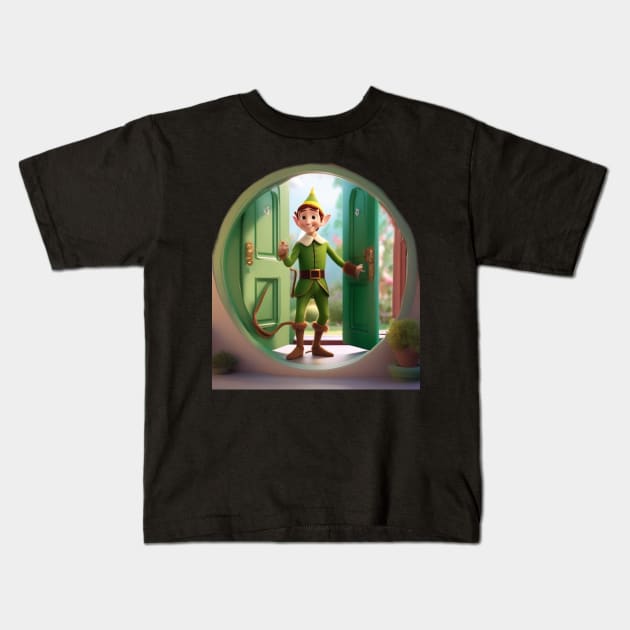 Giggling elf Kids T-Shirt by sailorsam1805